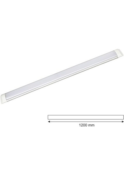 10 Adet 36W Yatay Bant Armatür Beyaz Işık Rengi 120CM