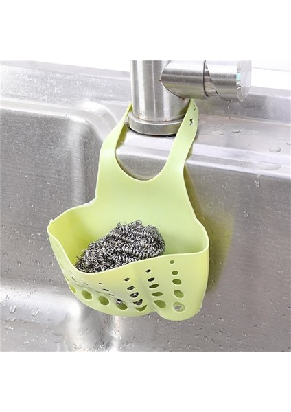 A-Yeşil Stil Lavabo Rafı Sabun Sünger Drenaj Raf Banyo Tutucu Mutfak Depolama Vantuz Mutfak Düzenleyici Lavabo Mutfak Aksesuarları Yıkama (Yurt Dışından)