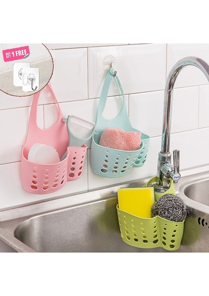 A-Yeşil Stil Lavabo Rafı Sabun Sünger Drenaj Raf Banyo Tutucu Mutfak Depolama Vantuz Mutfak Düzenleyici Lavabo Mutfak Aksesuarları Yıkama (Yurt Dışından)
