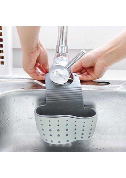 A-Yeşil Stil Lavabo Rafı Sabun Sünger Drenaj Raf Banyo Tutucu Mutfak Depolama Vantuz Mutfak Düzenleyici Lavabo Mutfak Aksesuarları Yıkama (Yurt Dışından)