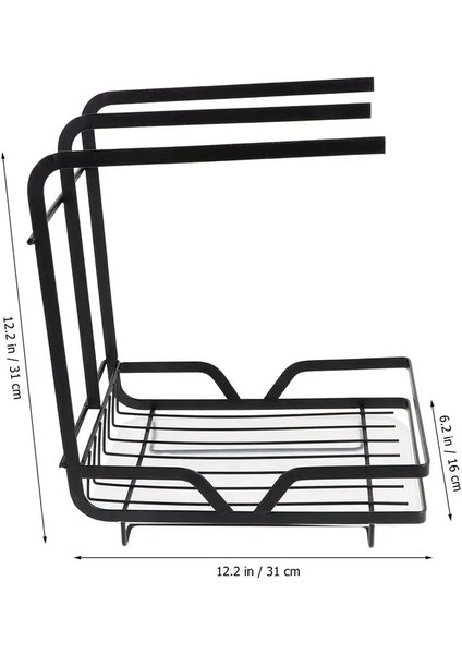 Kanca Stili ile Beyaz 31X26X16CM Onge Sabunluk Mutfak Süzgeç Bezi Depolama Rafı Masaüstü Raf Çatal Bıçak Takımı Teşhir Standı Lavabo Mutfak Aksesuarı (Yurt Dışından) fırsatları