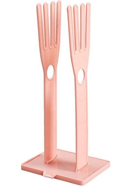 Pembe Tarzı Taşınabilir Eldiven Kurutma Rafı Mutfak Depolama Rafı Masaüstü Drenaj Depolama Rafı Aksesuarları Mutfak Aletleri (Yurt Dışından)