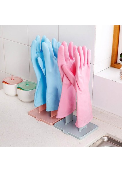 Pembe Tarzı Taşınabilir Eldiven Kurutma Rafı Mutfak Depolama Rafı Masaüstü Drenaj Depolama Rafı Aksesuarları Mutfak Aletleri (Yurt Dışından) fiyatları