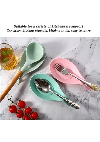 Pembe Tarzı Sıcak Pişirme Gereç Dayanağı Cozinha Damlamalı Düzenleyici ve Saklama Çatal Kaşıklık Kaymaz Ped Mutfak Aksesuarları (Yurt Dışından) fırsatları