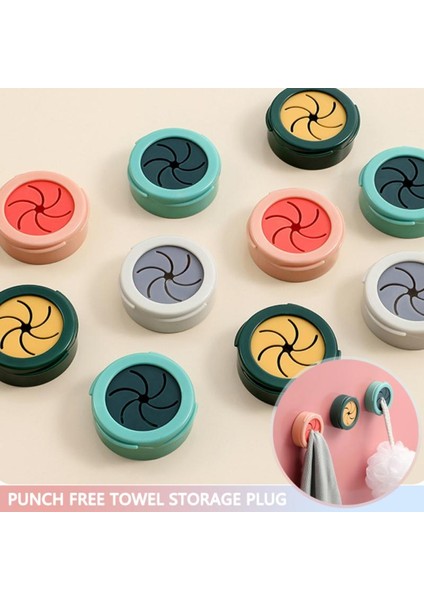 No.7 Tarzı Punch Ücretsiz Havlu Fişi Depolama Dairesel Havlu Askısı Havluluk Banyo Düzenleyici Yıkama Bezi Kanca Banyo Mutfak Aksesuarları (Yurt Dışından) fiyatları
