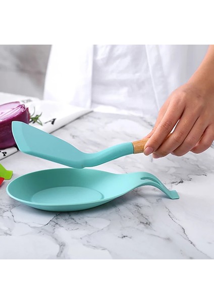 Sarı Stil Isıya Dayanıklı Kaşık Dinlenme Spatula Tutucu Gıda Sınıfı Silikon Gereçler Mutfak Gadget Depolama Raf Aracı Yardım Ev Organizatör (Yurt Dışından)