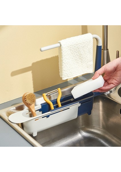 Kırmızı Stil L Beden Mutfak Organizatör Genişletilebilir Raf Lavabo Depolama Drenaj Sepeti Havlu Sabun Süngerlik Ev Lavabo Raf Ev Aksesuarları (Yurt Dışından) fiyatları