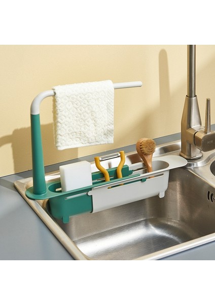 Kırmızı Stil L Beden Mutfak Organizatör Genişletilebilir Raf Lavabo Depolama Drenaj Sepeti Havlu Sabun Süngerlik Ev Lavabo Raf Ev Aksesuarları (Yurt Dışından) modelleri