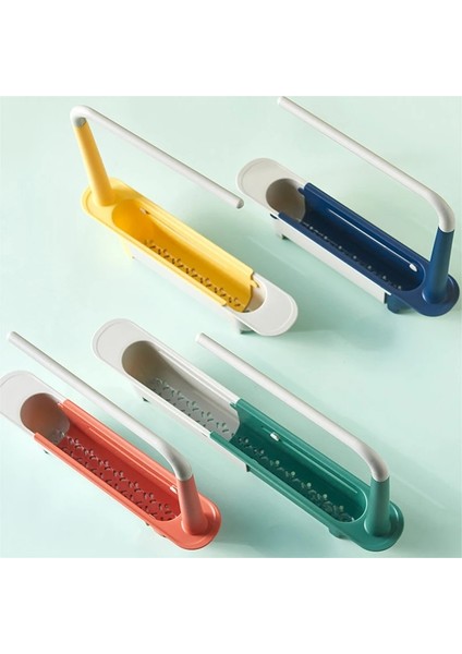 Mavi Stil Telescok Raf Mutfak Evyeleri Organizatör Sabun Havlu Süngerlik Drenaj Raf Depolama Sepeti Alet Aksesuarları (Yurt Dışından) fırsatları