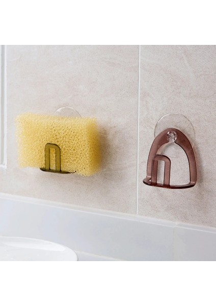 Kumral Tarzı Mutfak Vantuz Lavabo Drenaj Rafı Sünger Depolama Tutucu Lavabo Rafı Sabunluk Süzgeç Rafı Banyo Aksesuarları Organizatör (Yurt Dışından)