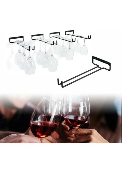 1 Adet Tarzı M Şarap Cam Bardak Tutucu Asma Raf Depolama Sayaç Bar Ev Duvara Monte Bar Kahve Dükkanı Ev Şarap Çim Bardak Depolama (Yurt Dışından)
