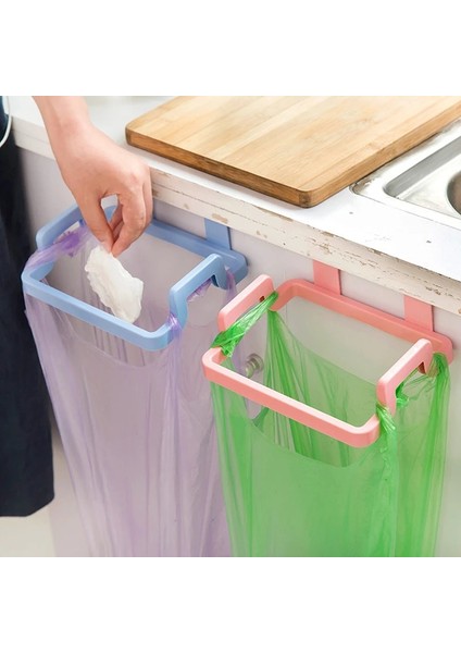 No.1 Tarzı Mutfak Düzenleyici Ev Dolap Kapı Rafı Plastik Mutfak Çöp Torbaları Tutucu Depolama Rafı Mutfak Aksesuarları Askı Kancası (Yurt Dışından)