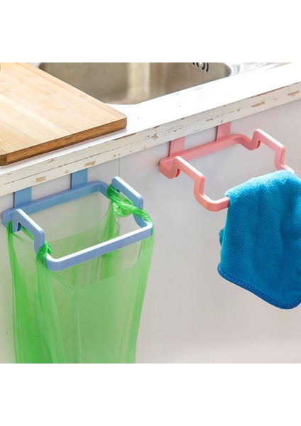 No.1 Tarzı Mutfak Düzenleyici Ev Dolap Kapı Rafı Plastik Mutfak Çöp Torbaları Tutucu Depolama Rafı Mutfak Aksesuarları Askı Kancası (Yurt Dışından)