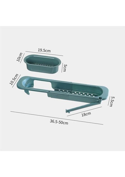 Gri Mavi Tarzı Retractable Drain Basket Sink Rack Telescopic Drain Rack Filter Leftovers Drain Basket Dishwashing Cloth Storage Kitchen Tools (Yurt Dışından) modelleri