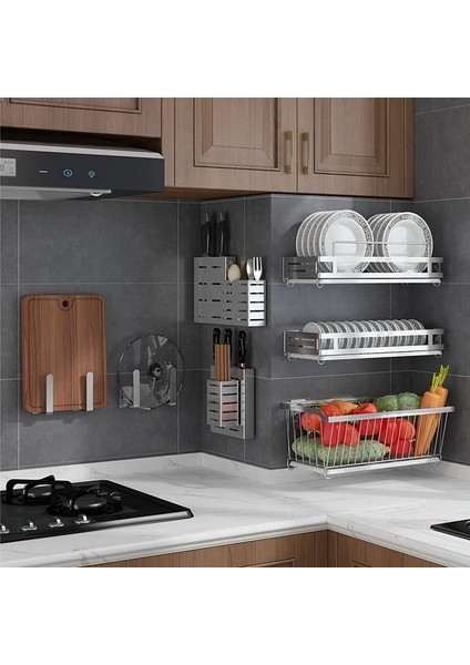 Yönetim Kurulu Tutucu Stili 304 Paslanmaz Çelik Duvara Montaj Mutfak Depolama Rafı Bulaşık Süzgeç Plakası Kurutma Rafı Kapağı Çatal Bıçak Tutucu Oragnizer Aksesuarları (Yurt Dışından) fiyatları