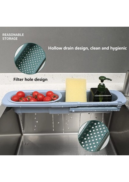 C Stili Yeni Telescok Raf Sabun Süngerlik Geri Çekilebilir Evyeler Organizatör Evyeler Süzgeçlik Raf Depolama Sepeti Mutfak Aksesuarları (Yurt Dışından) modelleri