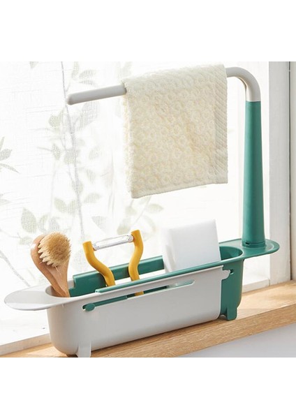 Kırmızı Stil Net Kırmızı Teleskok Raf Mutfak Lavaboları Organizatör Sabun Havlu Süngerlik Drenaj Rafı Depolama Sepeti Alet Aksesuarları (Yurt Dışından) modelleri