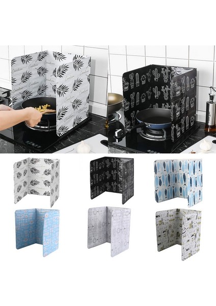 Beyaz Stil 1 Adet Mutfak Pişirme Yağı Bölme Ev Soba Sıçrama Yağı Bölme Gaz Sobası Alüminyum Folyo Isı Yalıtım Plakası Yağ Ayırıcı (Yurt Dışından) fırsatları
