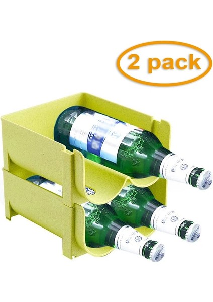 Mavi Stil 1 Parça 2 Paket Buzdolabı Çekmecesi Içecek Saklama Kutusu Can Dağıtıcı Kutular Düşme Önleyici Depolama Rafı Cam Bira Şişe Rafı Içecek Depolama (Yurt Dışından)