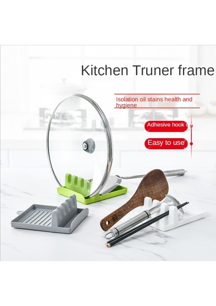 Yeşil Stil Pişirme Kaşıkları Ped Dinlenme Spatula Silikon Çatal Spatula Raf Raf Düzenleyici Çubuklarını Tutacağı Mutfak Gereç Aletleri Kaymaz Düzenli (Yurt Dışından) fiyatları