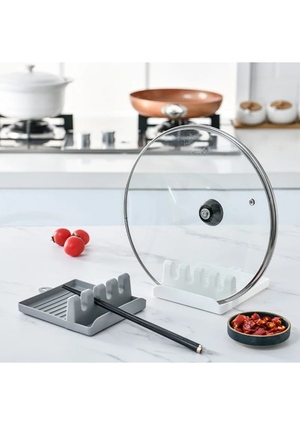 Yeşil Stil Pişirme Kaşıkları Ped Dinlenme Spatula Silikon Çatal Spatula Raf Raf Düzenleyici Çubuklarını Tutacağı Mutfak Gereç Aletleri Kaymaz Düzenli (Yurt Dışından) indirimleri