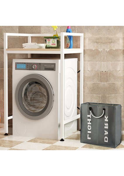 Derin GRI60X32X49CM Stili Çamaşır Torbası Katlanabilir Çamaşır Sepeti Büyük Kirli Çamaşır Sepeti Sepet Sıralayıcısı Oxford Bezi Alüminyum Saplı Kirli Giysi Torbası (Yurt Dışından)