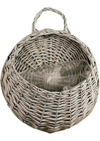 3-Gri-S Tarzı Ev Katlanabilir Dokuma Oyuncaklar Çamaşır Depolama Sepeti Bitki Hasır Asılı Sepetler Bahçe Çiçek Vazo Mutfak Depolama Organizatör (Yurt Dışından)