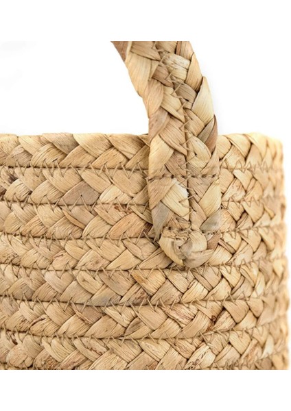 3-Gri-S Tarzı Ev Katlanabilir Dokuma Oyuncaklar Çamaşır Depolama Sepeti Bitki Hasır Asılı Sepetler Bahçe Çiçek Vazo Mutfak Depolama Organizatör (Yurt Dışından) indirimleri