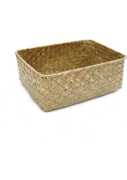 Birincil Renk Stili Küçük Ekici Sepet El Yapımı Saman Kurutulmuş Saksı Sepeti Rattan Kutusu Şeker Kulaklık Organizatör Deniz Çayı Göbek Bahçe Dekor Pot (Yurt Dışından)