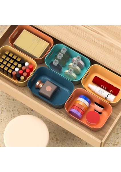 Orta Mavi Stil Çekmece Masaüstü Çeşitli Eşyalar Saklama Sepeti Kutusu Ev Yurdu Aperatifler Kozmetik Organizatör Mutfak Baharat Plastik Saklama Kabı (Yurt Dışından) indirimleri