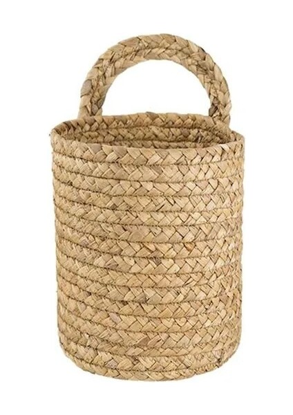 Doğal-S Tarzı Ev Katlanabilir Dokuma Oyuncaklar Çamaşır Depolama Sepeti Bitki Hasır Asılı Sepetler Bahçe Çiçek Vazo Mutfak Depolama Organizatör (Yurt Dışından)