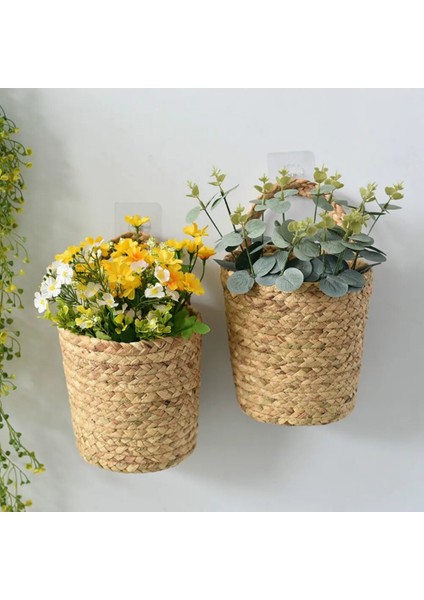 Doğal-S Tarzı Ev Katlanabilir Dokuma Oyuncaklar Çamaşır Depolama Sepeti Bitki Hasır Asılı Sepetler Bahçe Çiçek Vazo Mutfak Depolama Organizatör (Yurt Dışından) fiyatları
