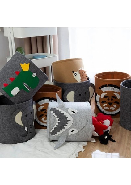 Tavşan Tarzı M 30X30CM Bebek Çamaşır Sepeti Çanta Karikatür Hayvan Katlanabilir Keçe Pet Oyuncak Saklama Kutusu Kovalar Kirli Giysiler Sepet Kutusu Organizatör Odası Dekor (Yurt Dışından) fiyatları