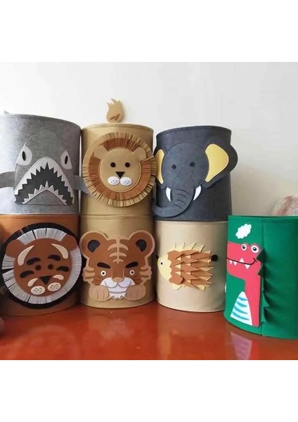 Tavşan Tarzı M 30X30CM Bebek Çamaşır Sepeti Çanta Karikatür Hayvan Katlanabilir Keçe Pet Oyuncak Saklama Kutusu Kovalar Kirli Giysiler Sepet Kutusu Organizatör Odası Dekor (Yurt Dışından) modelleri