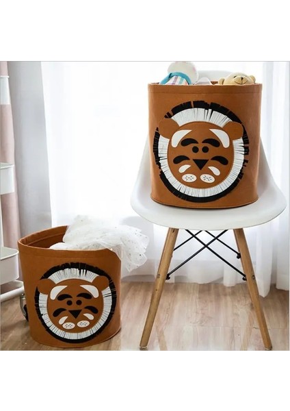 Tavşan Tarzı M 30X30CM Bebek Çamaşır Sepeti Çanta Karikatür Hayvan Katlanabilir Keçe Pet Oyuncak Saklama Kutusu Kovalar Kirli Giysiler Sepet Kutusu Organizatör Odası Dekor (Yurt Dışından) indirimleri