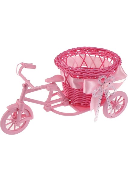 Pembe Tarzı Büyük Tekerlek Yuvarlak Sepet Rattan Yüzer Çiçek Vazo Saksılar Konteynerler Küçük Çiçek Bisikletiçiçek Saksısı (Yurt Dışından)