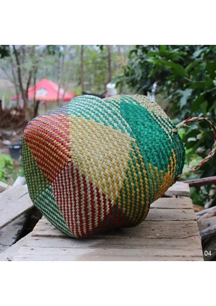 No.4 Tarzı 32X28CM Seagrass Depolama Sepeti Saksı Doğal Rattan Sepet Saksı Oyuncak Tutucu Çamaşır Sepeti Konteyner Ev Enkaz Depolama (Yurt Dışından)