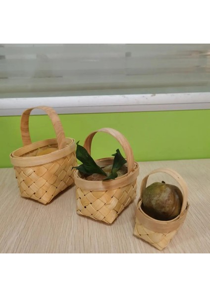 S Tarzı Ahşap Dokuma Sepet Çeşitli Eşyalar Organizatör Bitki Rattan Kutusu Hediyeler Şeker Konteyner Mutfak Sofra Breadbasket Dekoratif Çiçek (Yurt Dışından) modelleri
