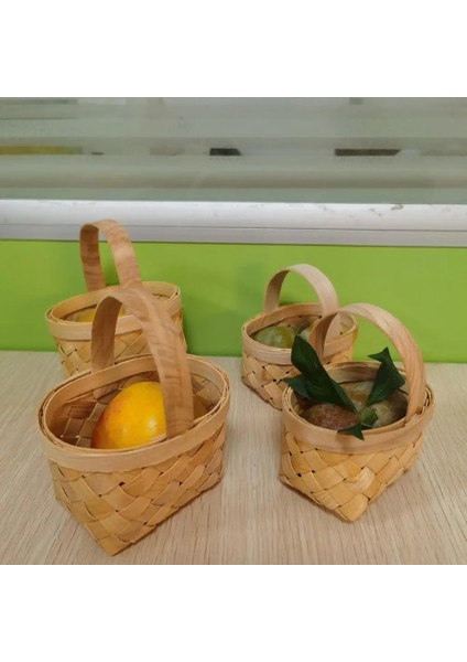 S Tarzı Ahşap Dokuma Sepet Çeşitli Eşyalar Organizatör Bitki Rattan Kutusu Hediyeler Şeker Konteyner Mutfak Sofra Breadbasket Dekoratif Çiçek (Yurt Dışından) fırsatları