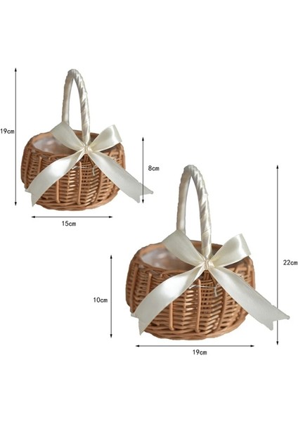 Pembe Tarzı L Beden Hasır Dokuma Çiçek Sepeti, Saplı Düğün Çiçek Kız Sepetleri, Ev Bahçe Dekorasyonu Için (Yurt Dışından) fırsatları