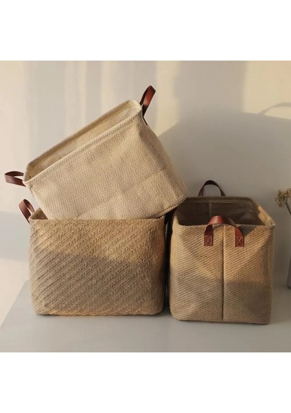 No.5 Tarzı Katlanabilir El Yapımı Deniz Çayı Depolama Sepeti Hasır Rattan Göbek Saman Ev Bahçe Saksı Dalga Desen Ekici Çamaşır Sepeti (Yurt Dışından) modelleri