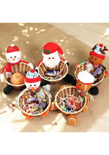 L-Kardan Adam Stili Sıcak Satış Noel Şeker Depolama Sepeti Hediyeler Noel Baba Şeker Çantası Şeker Çizmeler Konteyner Noel Ev Partisi Masa Dekorasyonu (Yurt Dışından) fiyatları