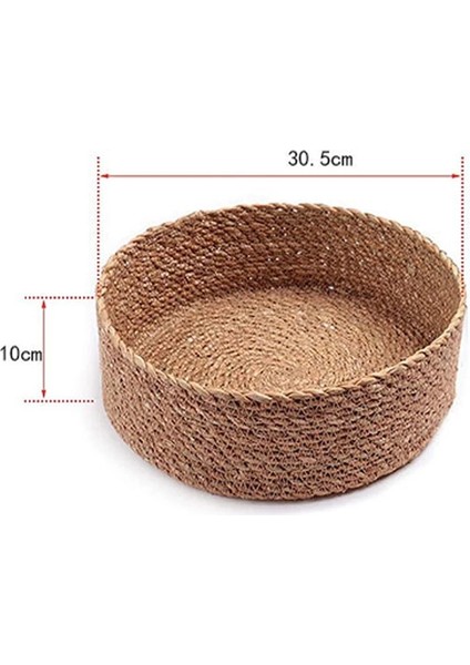 B-03 Stili Rattan Depolama Sepeti Hasır Sepet Çeşitli Eşyalar Organizatör Oyuncaklar Depolama Kozmetik Giyim El Sanatları Ev Dekorasyon Malzemeleri (Yurt Dışından)