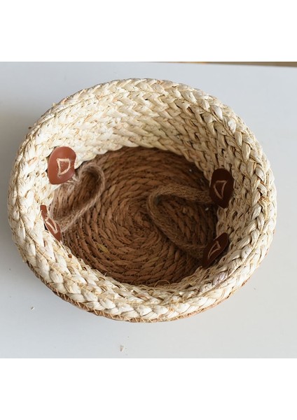 Mini Boy 12CM Tarzı Bitki Hasır Sepet Bambu Deniz Çayı Saklama Sepetleri Iskandinav Tarzı Bahçe Saksı Çamaşır Sepeti Konteyner Oyuncak Sahipleri (Yurt Dışından) fiyatları