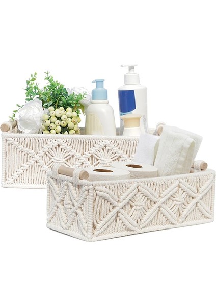 C Stili Küçük Dokuma Pamuk Halat Depolama Sepeti Çok Fonksiyonlu Doku Kutusu Mutfak Oturma Odası Banyo Için Vintage Dekorasyon (Yurt Dışından) fiyatları