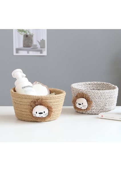 No.2 Tarzı Artoon Hayvanlar El Dokuma Depolama Sepeti Çocuk Oyuncakları Masaüstü Organizatör Çeşitli Eşyalar Saklama Kutusu Çamaşır Sepetleri 16*9 cm (Yurt Dışından) fiyatları