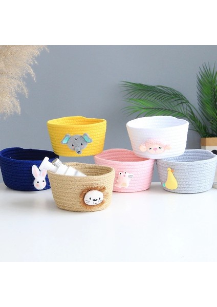 No.2 Tarzı Artoon Hayvanlar El Dokuma Depolama Sepeti Çocuk Oyuncakları Masaüstü Organizatör Çeşitli Eşyalar Saklama Kutusu Çamaşır Sepetleri 16*9 cm (Yurt Dışından) fırsatları