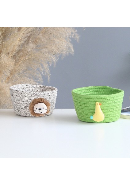 No.2 Tarzı Artoon Hayvanlar El Dokuma Depolama Sepeti Çocuk Oyuncakları Masaüstü Organizatör Çeşitli Eşyalar Saklama Kutusu Çamaşır Sepetleri 16*9 cm (Yurt Dışından) indirimleri