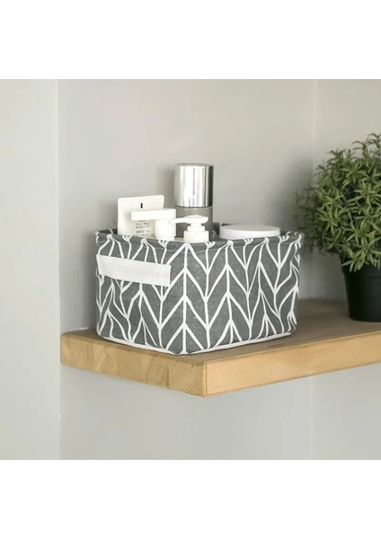 Yeşil Dallar Stili Kumaş Katlanabilir Saklama Sepeti Pamuk ve Keten Masa Saklama Kutusu Yenilikçi Su Geçirmez Saklama Sepeti Saklama Kutusu (Yurt Dışından) modelleri