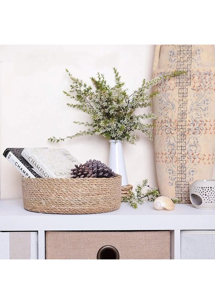 B-03 Stili Rattan Depolama Sepeti Hasır Sepet Çeşitli Eşyalar Organizatör Oyuncaklar Depolama Kozmetik Giyim El Sanatları Ev Dekorasyon Malzemeleri (Yurt Dışından) indirimleri